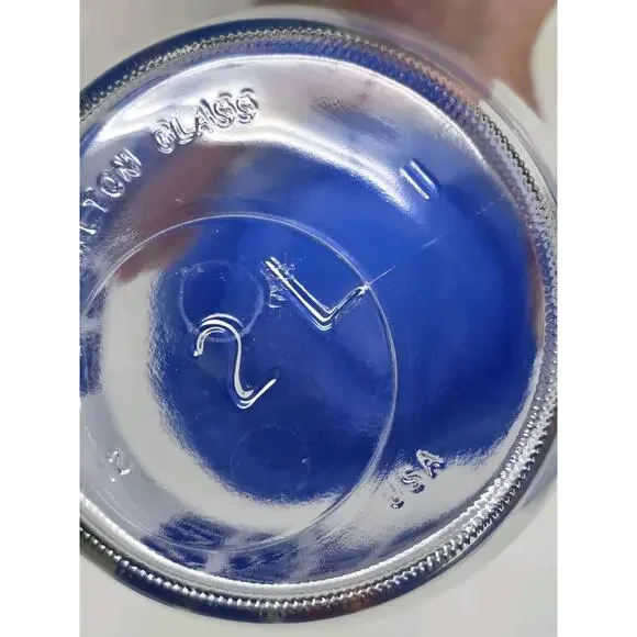 VTG Carlton Blue Lidded Glass Geese & Duck Jar 3/4 & 2 Liter USA Goose Cottage - Picture 14 of 16